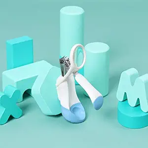 Kicks & Crawl Baby Blue Nail Cutter with Magnifier