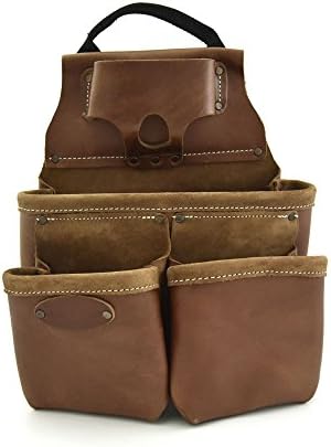 Style n Craft Framers Nail and Tool Pouch, Heavy-Duty Leather Tool Pouch, Perfect and Durable Full-Grain Leather Pouch