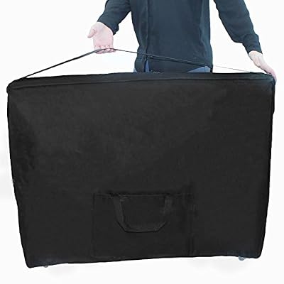 Vivezen ® Housse de transport noire à roulettes pour table de massage - Norme CE