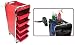 TekNoh 3C - Salon Storage Trolley - Red - Hairdresser Barber Hair Beauty Drawers Spa Cart