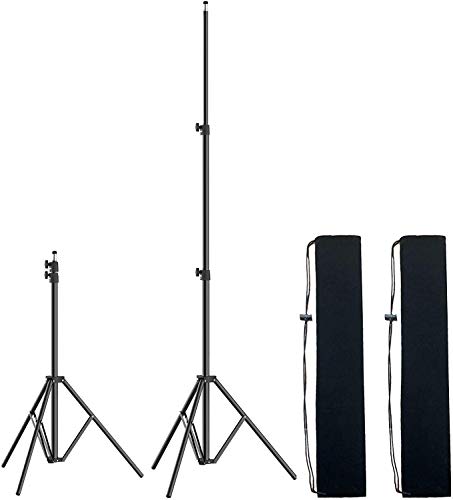 2 Packs Switti Photography Light Stand?79-inch /200cm Adjustable Photography Tripod Aluminum Lighting Stands with Carry Bag