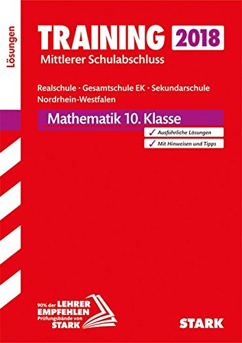Download Training Mittlerer Schulabschluss Realschule / Gesamtschule EK / Sekundarsch. NRW - Mathematik Lösungen