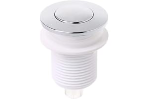 JOYKK 32mm Push Air Commutateur Bouton pour Baignoire Spa Déchets Commutateur De Déchets - Blanc