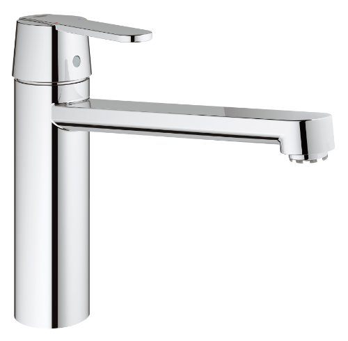 Grohe Get Spültischbatterie, mittelhoher Auslauf, schwenkbar, Niederdruck für offene Warmwasserbereiter, 30197000