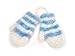 Anucci Babies Aqua White Stripe Magic Mittens GL100