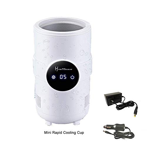 Preisvergleich Produktbild MLYWD Smart Cup, elektronische schnelle Heizung Kühlbecher, Desktop-Kaltgetränkeautomat vereist Tasse Auto Eismaschine 55 Grad kalt und warm Tasse, tragbaren Kühlschrank, Haushalt / Auto Dual-Use