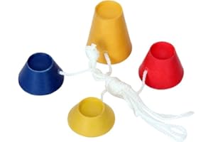 Enyolidimk 4Pcs Jumbo Rubber Winter Golf Tees, 4 Colours with Different Heights, Ideal for Icy Days, On-Course Accessories