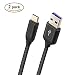 Produktbild Huawei Mate 9 Kabel, Super Ladegerät, higoo [2 Pack] USB C 5 A Ladekabel Typ C Nylon geflochtenes Kabel Schnelles Aufladen Datenkabel für Huawei Mate 9 Pro, Huawei P10, Huawei P10 Plus schwarz