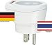 Produktbild hochwertiger Design Reiseadapter Deutschland auf Thailand 220-230V Schukostecker Umwandlungsstecker Reisestecker Netzstecker - Germany - Thailand