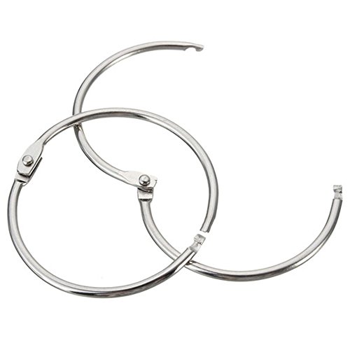 Ungfu Mall 12PC Edelstahl Kreis Duschvorhang Haken Badvorhang Glide Hanger - 3