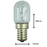 Lampe de réfrigérerateur 15W pour usage dans un frigo Gorenje. 240v. Ampoule à SES (E14) petit vis Edison