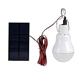 Generic LED à énergie solaire lumière spot ampoule LED Portable Lampe solaire avec panneau solaire 0,8?W pour éclairage extérieur randonnée Camping tente de pêche