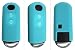 Produktbild CK+ Mazda Auto-Schlüssel keyless Hülle Key Cover Case Etui Silikon für 3 2 6 CX-5 MX-5 - Leuchtend Blau