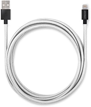 usbepower – Cosmo fabric 1 m with Silicone Ball – Lightning to USB Cable – Apple Certified – Lightning Cable iPhone iPhone 7 | 7 | 6 |6 More | Iphone 5 | 5s | 5 °C, iPad Air/Mini, iPod 5th generation