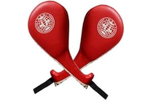 Yosoo A Pair of Taekwondo Kick Target Pad, Durable Tae Kwon Karate Kickboxing Kicking Pad Practice Kick Target Training (Red)