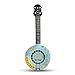 Produktbild Aufblasbares Banjo Gitarre Hippiegitarre Blumen Blümchen 88 cm