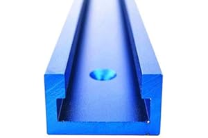 Fafeicy 1000mm Gehrungsschienenlehre, Aluminium T-Schienen T-Schlitz-Gehrungsschienenlehre Werkzeuge, für die Holzbearbeitung Frästisch, für T-Schraube, schnell wirkende Klemme (1000MM)