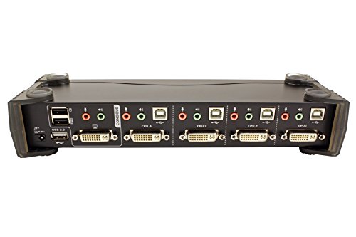 Aten CubiQ CS1784A 4-fach KVM Umschalter (DVI, USB 2.0, 2.1 Audio) - 6
