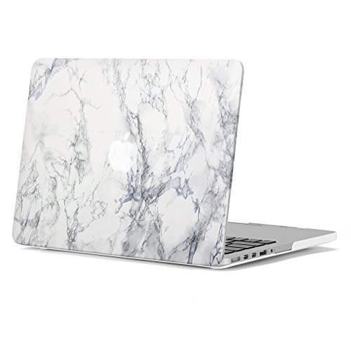 MacBook Pro 13 Netzhaut Fall GMYLE gummiertes für MacBook Pro 13 Zoll mit Retina-Display – White Marmor Muster Gummi beschichtet Hard Shell Cover (nicht geeignet für Macbook Pro 13 Zoll)