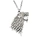 Produktbild RotSale® Silbrig Halskette Schmuck Game of Thrones House Stark mit Schattenwolf Anhänger