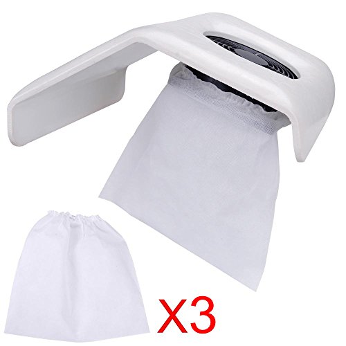 Belle Brand New Improved 220V UK Plug Electric Nail Art Dust Suction Collector White with 3 Dust Collecting Bags From UK