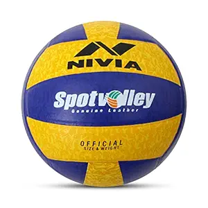 Nivia VB-492 Spot Volleyball, Size 4, rubber, Multicolour