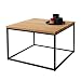 Produktbild Das Original-BestLoft® Eiche Metall Couchtisch Beistelltisch Industiedesign loft Vintage Sofatisch massiv Holz