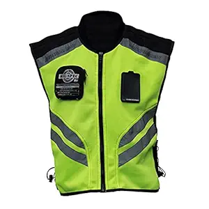 Layfuz Sports Motorcycle Reflective Vest High Visibility Fluorescent Riding Safety Vest Racing Sleeveless Jacket Moto Gear (XL)