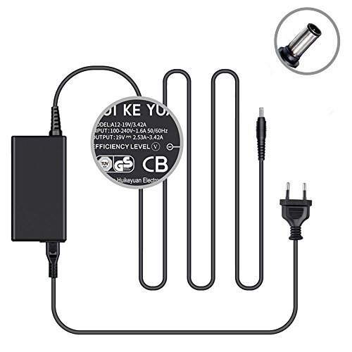 [TUV GS LISTED] HUIKEYUAN 19V 60W 40W Notebook Netzteil Ladekabel Steckers für Samsung RV510 RV510i RV511 RV515 R540 R530 R580 R440 R480 RV520 RV711 RV720 RC512 R580I R580E R540E R540 R440I R480I R430I R530CE; Sansung QX411 QX410 Q430 Q430H SF310 SF311 SF410 SF411i SF511 SN6000 T10 V20 V25 V8095cx P560 P560I NP-NF310, Samsung CPA09-004A BA44-00242A AD-6019R 0335A1960(Stecker 5,5*3,0mm)