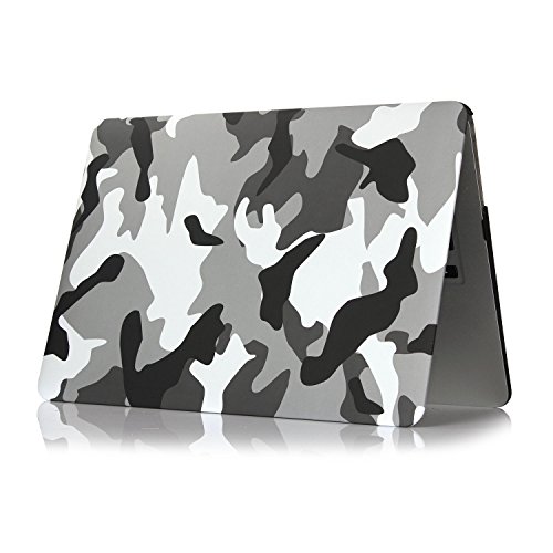 MacBook Air 11 Hülle, iNeseon Ultra Slim Plastik Leichte Hartschale Tasche Cover Case Schutzhülle für Apple MacBook Air 11″ 11.6″ zoll Modell:A1370 und A1465(Schwarz Camouflage) - 3