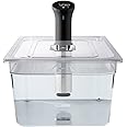 SousVideTools Sous Vide Tools 20 Litre Polycarbonate Container - Custom Cut Lid to Suit the Anova Sous Vide Cooker - Clear Cooking Vessel - BPA Free, Non-Stick, and Dishwasher Safe, SVT-PS24GN-ANOVA