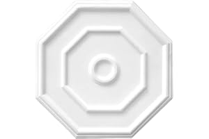 ETERNAL PARQUET * SUPER PREZZO * Rosone decorativo 3D a soffitto mod. OTTAGONO lampadario in XPS 51x48cm