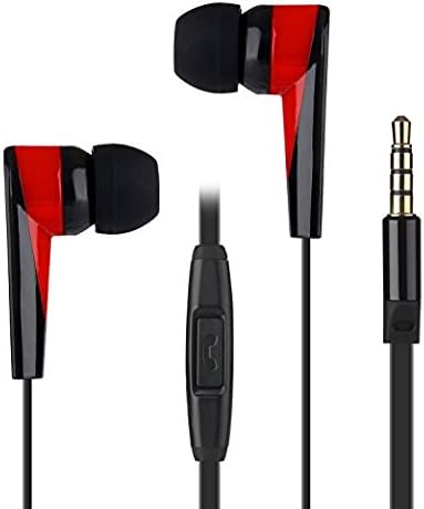 Labvon Headphones In-Ear Wired Earbuds, with Microphone Stereo and Volume Control Earphones for All 3.5mm Interface Device (black)