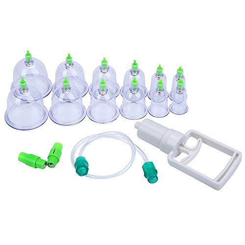 Preisvergleich Produktbild AOLVO Schröpftherapie, Muffinblech für 12, biomagnetisch traditionellen chinesischen Schröpftherapie Terapy Set