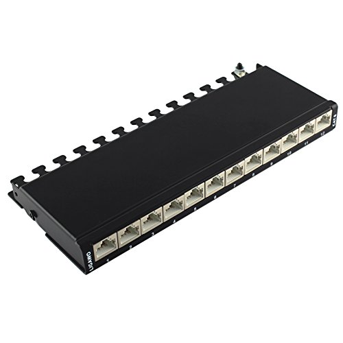 Ligawo 1020503.0 Patchpanel „Cat.6 12x RJ45 LSA“ schwarz - 3