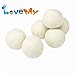 LOVE MY - 100% Premium Organic Felt Wool Dryer Balls - SOLID - No Fillers like Cheaper Brands, Four Extra-large Premium Quality By Heart Felt ~ Save Time and Money ~ Naturally Soften Laundry ~ Eliminate Static ~ Eco-friendly Materials and Design ~ Perfect for Cloth Diapers or Daily Laundry ~Must Have for Cloth Diaper Laundry Detergent (Handmade, Eco-friendly, Baby Safe,Reusable,All - Natural Fabric Softener)(5 Pack+1 free Wool Dryer Balls) - Perfect For Baby Gift Baskets