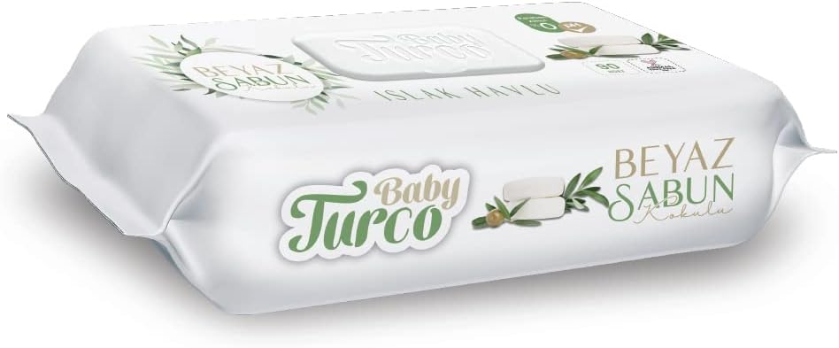 BabyTurco Baby Turco Beyaz Sabun Kokulu Islak Havlu 24x90