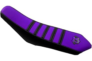 BKS SELLERIE GR BKS SELLERIE - Housse de Selle Moto 50cc sur Mesure BKS One - Rieju MRT SM/Rieju MRT SM Pro/Rieju MRT SM Trophy - Version Supermotard (SM) & Enduro - Modèle Depuis 2009 - Violet