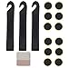 Produktbild LEBENSLANGE GARANTIE- CZ Store®- Fahrrad-Flickzeug Fahrrad- Reparaturset mit Fahrradreifenmontiermaschine (3PCS) und Fahrradpatch (12 PCS)-Anti-Pannenhilfe für MTB-Schlauch.