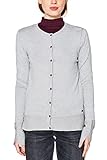  edc by ESPRIT Damen 127CC1I020 Strickjacke, Grau (Light Grey 040), X-Large