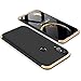 Produktbild Handyhülle für Huawei P20 Lite ,ERLI 3 in 1 Ultra Dünn 360°Full Body Schutz Schutzhülle ,Panzerglas Displayschutzfolie für Huawei P20 Lite , Anti-Kratzer Elegant Stoßfest Hart PC Skin Rückdeckel Glatte Rückseite Bumper tasche für Huawei P20 Lite (Schwarz + Gold)