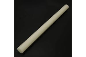 Bewinner Vit Nylonstång 20 Mm X 500 Mm, 35 X 500 Höghållfast Plaststång, Bearbetbar Korrosionsbeständig Nylonstång för Stansfjädrar och Stötdämpare (35*)