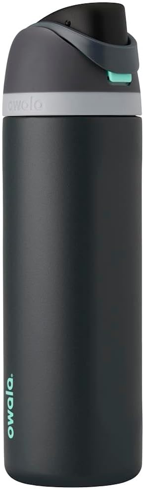 Owala FreeSip Insulated Stainless Steel Water Bottle with Straw for Sports and Travel, Leak Proof, BPA-Free, 710ml, Foggy Tide