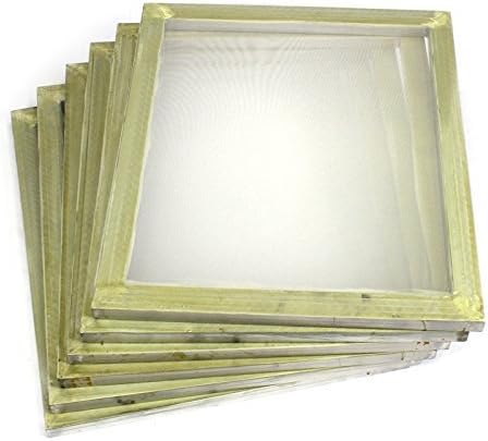Commercial Bargains 6 Pack Aluminum Silk Screen Printing Press Screens 110 White Mesh 20 x 24 by Commercial Bargains