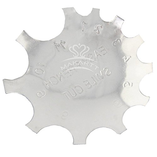 MAKARTT® 9 Größen Acrylic Nagel Cutters Smile Linie Einzelner Tips Scheider Nagel Gel Einfach Perfekt Frankzösisich Smiley Nagelkunst Hilfsmittel – Für Nail Salons & DIY - 3