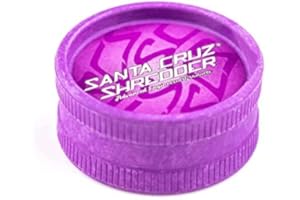 Santa Cruz Shredder Molinillo de cáñamo ecológico biodegradable, 2 piezas, edición morada