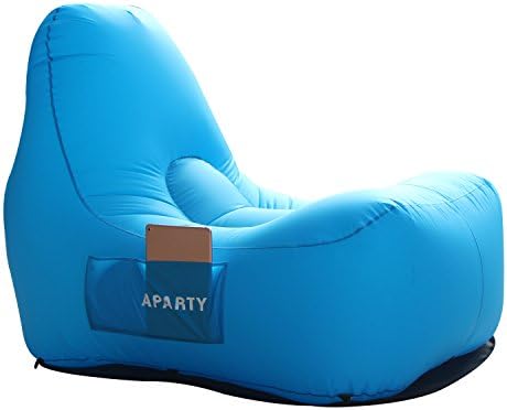 Inflatable Outdoor Couch Sofa Chair, Portable Air Lounger for Home and Beach (Blue)
