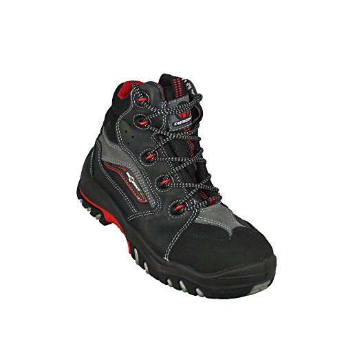 Aimont Leopard S3 SRC Sicherheitsschuhe Arbeitsschuhe Trekkingschuhe hoch Schwarz