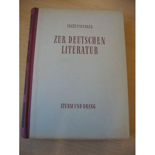 [PDF] Download Erláuterungen zur Deutschen Literatur Sturm und Drang Kostenlos