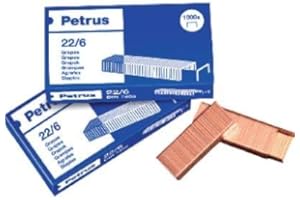 Petrus - Grapas nº 22/6 -caja de 1000 (25 unidades)